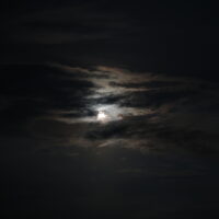 moon and cloud