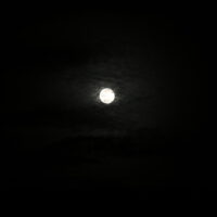 moon and cloud