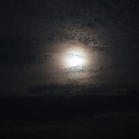 moon and cloud