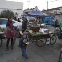 street, food and people
